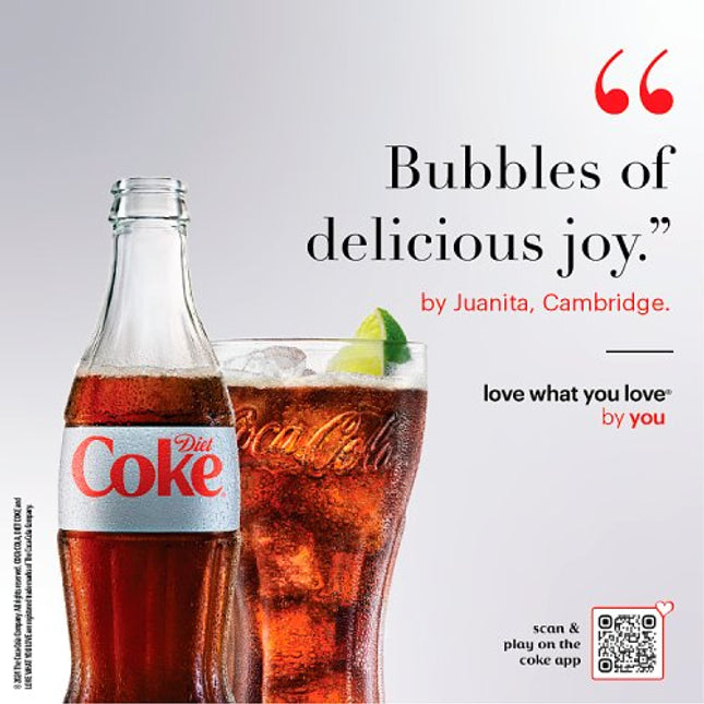 Diet Coke 330ml Glass