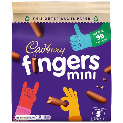 Cadbury Mini Fingers 5 Pack 96.5g