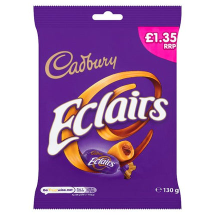 Cadbury Eclairs Classic Chocolate Pouch Bag 130g
