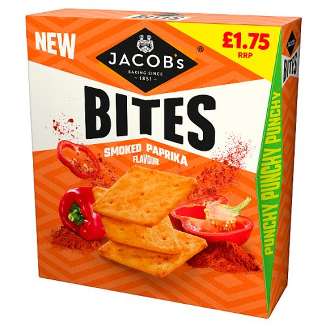 Jacob's Bites Smoked Paprika Crispy Cracker 125g