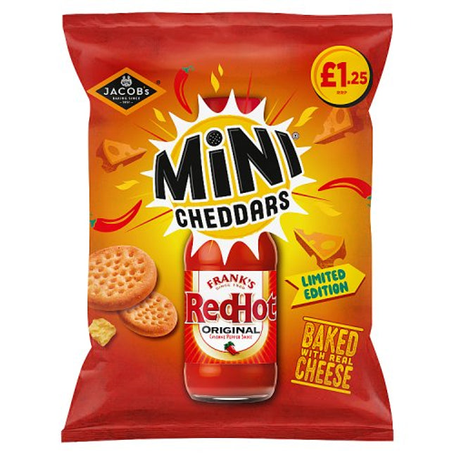 Jacob's Mini Cheddars Redhot Original 90g