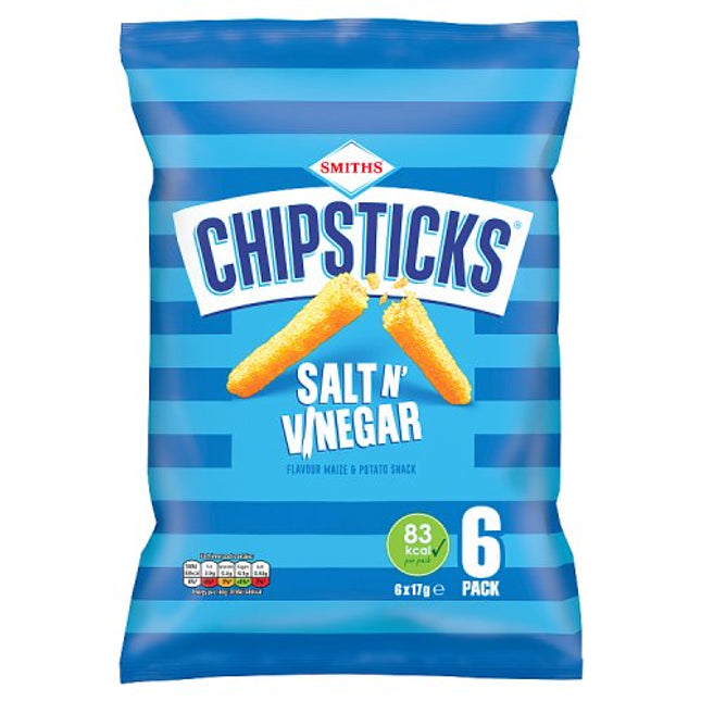 Chipsticks Salt & Vinegar Multipack 6x17g