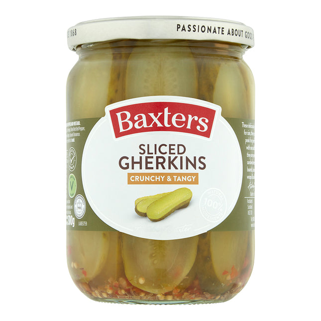 Baxters Crunchy & Tangy Sliced Gherkins 540g
