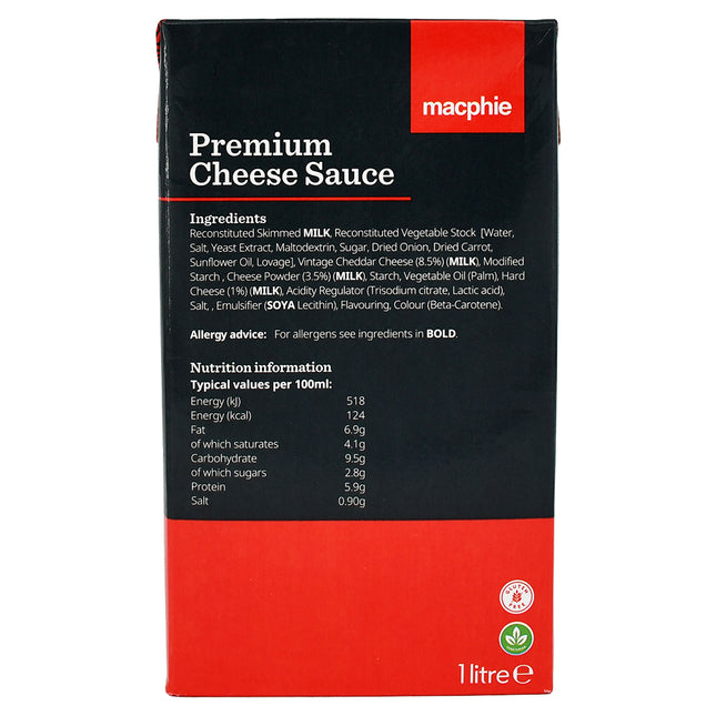 Macphie Premium Cheese Sauce 1L