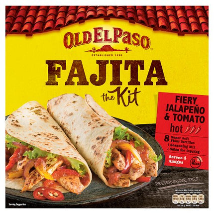 Old El Paso Fiery Jalapeno & Tomato Fajita Kit 500g