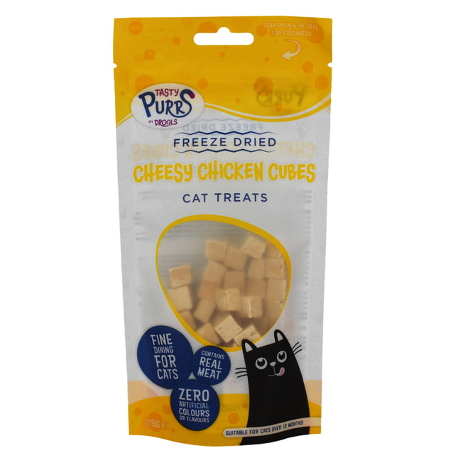 Freeze Dried Cheesy Chicken Cubes 25g
