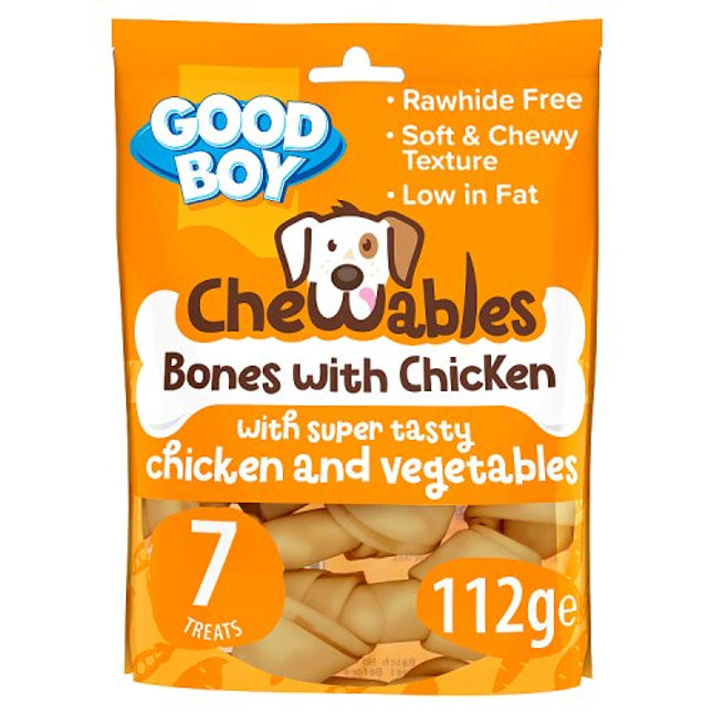 Good Boy Mini Chicken Bones Dog Treats 7 Pack 112g