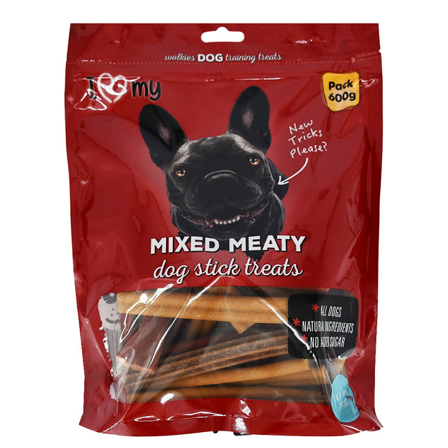 I Love My Pet Mixed Meaty Sticks Dog Treats 600g