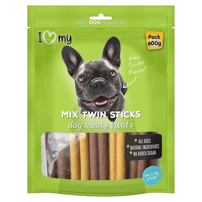 I Love My Pet Twin Sticks Dog Treats 600g