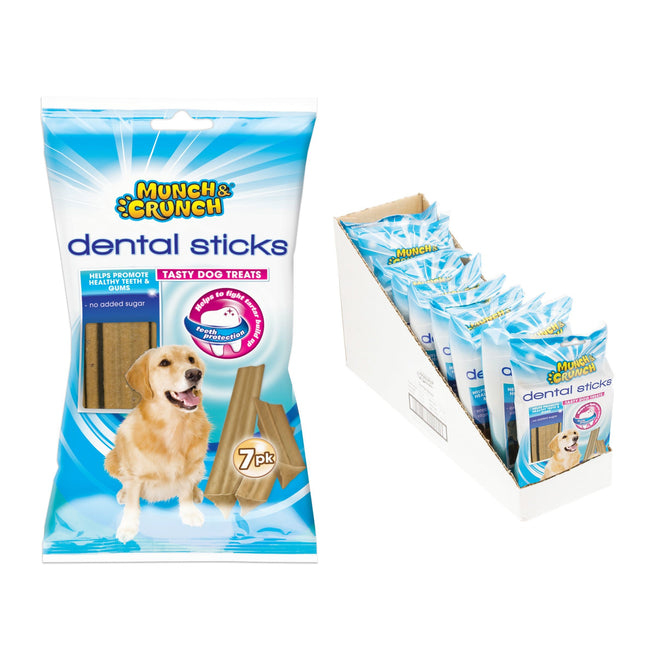 Munch & Crunch Dental Sticks Dog Treats x7