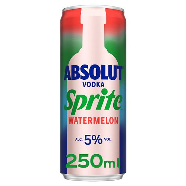 Absolut Vodka & Sprite Watermelon Can 250ml