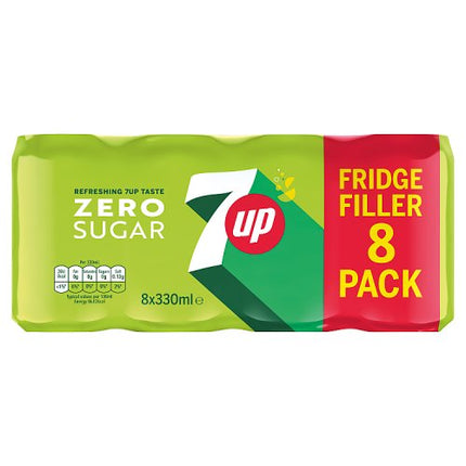 7up Zero 8pk 8x330ml