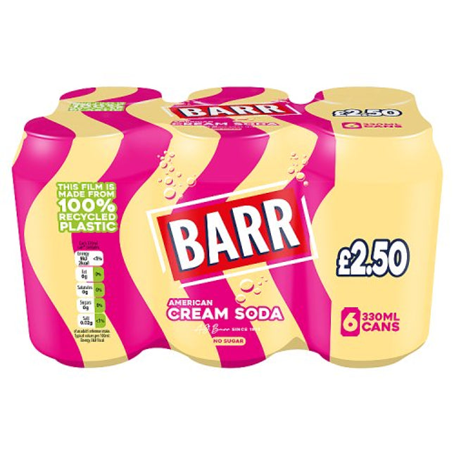 Barr Cream Soda 6x330ml