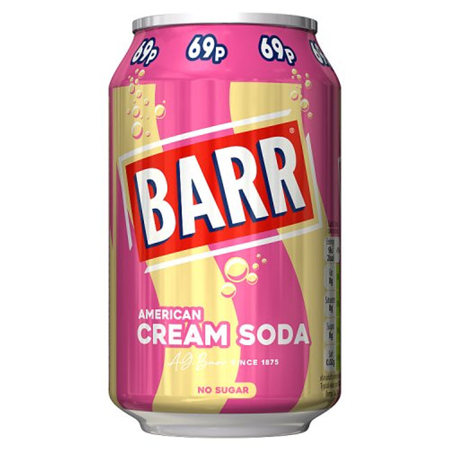 Barr Cream Soda 330ml can