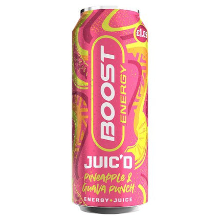 Boost Energy Juic’d Pineapple & Guava Punch 500ml £1.09