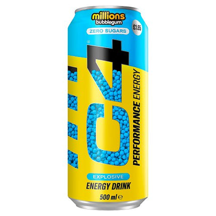 C4 Energy Millions Bubblegum 500ml £1.65