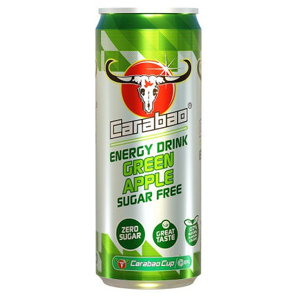 Carabao Energy Drink Sugar Free Green Apple 330ml