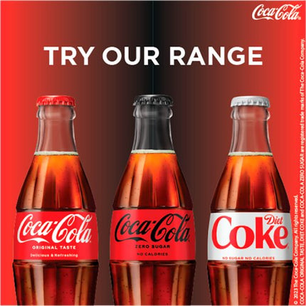 Coke Zero 200ml Glass