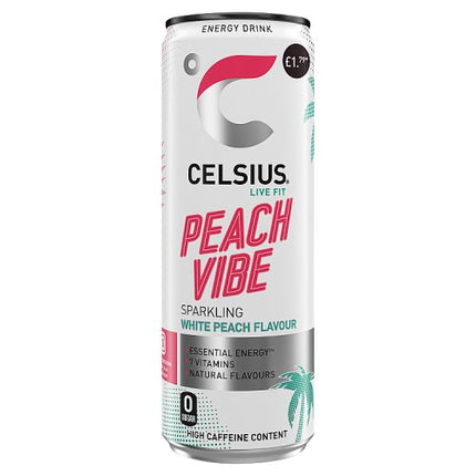 Celsius Energy Peach Vibe 355ml £1.79