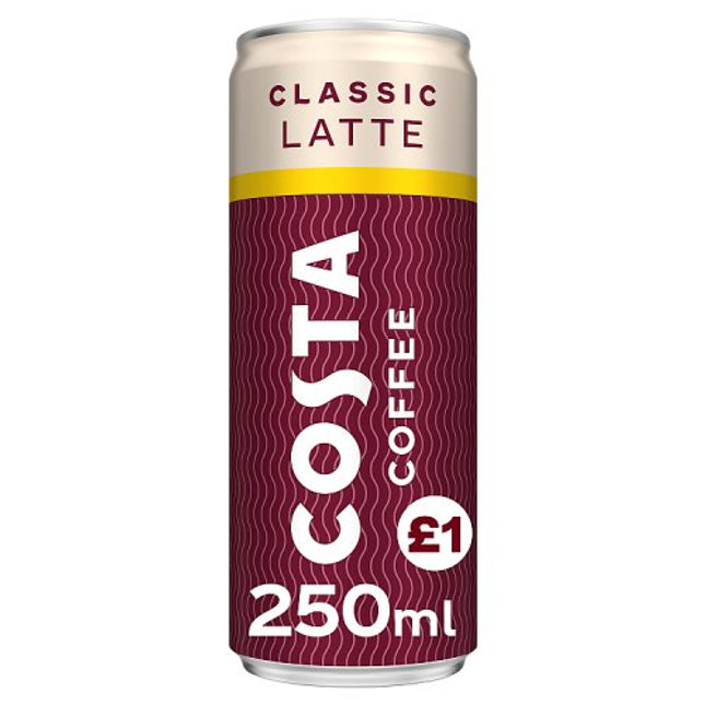 Costa Coffee Classic Latte Can 250ml PM £1