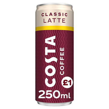 Costa Coffee Classic Latte Can 250ml PM £1