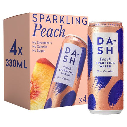 Dash Sparkling Peach 4 x 330ml