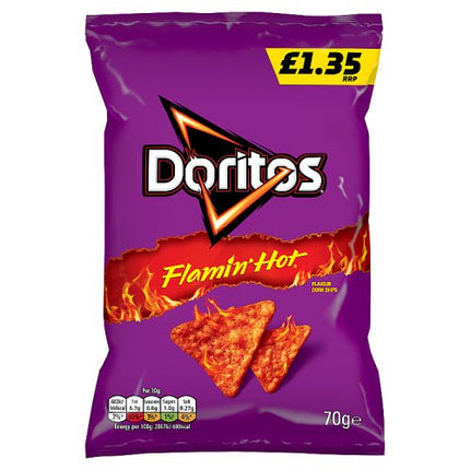 Doritos Extra Flamin' Hot 70g £1.35