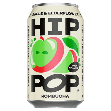 Hip Pop Kombucha Apple & Elderflower 330ml