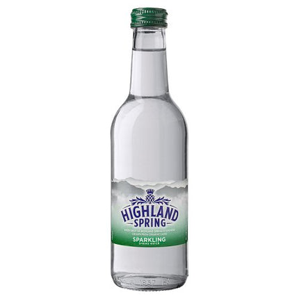Highland Spring Sparkling 330ml Glass