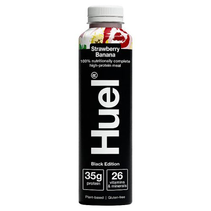 Huel Black Edition Ready-to-Drink Strawberry & Banana Flavour Complete Meal 500ml