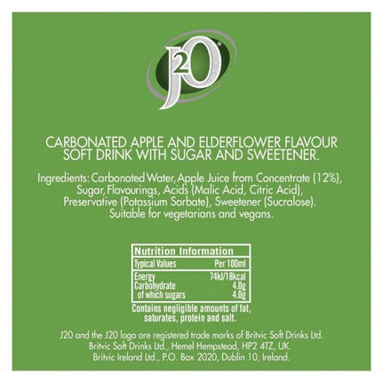 J2O Spritz Sparkling Apple & Elderflower 275ml