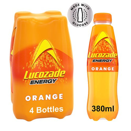 Lucozade Energy Orange 4 x 380ml