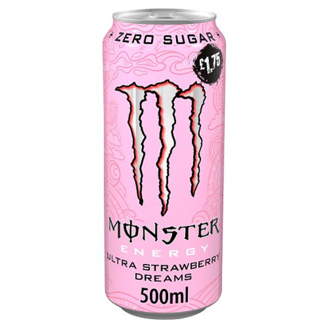 Monster Ultra Zero Strawberry Dream 500ml £1.75