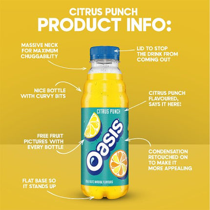 Oasis Citrus Punch 500ml bottle alternate view 2