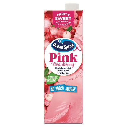 Ocean Spray Cranberry Pink No Added Sugar 1L
