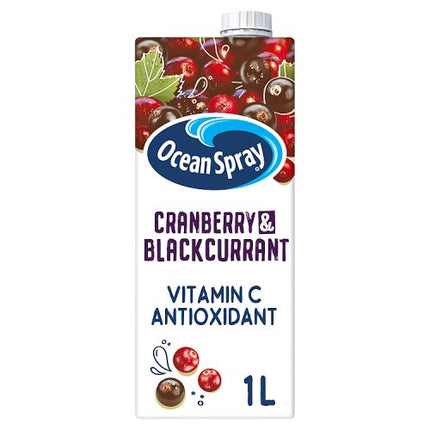 Ocean Spray Cranberry Blackcurrant 1L bottle alternate view 2