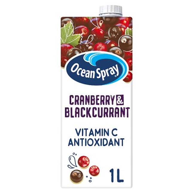 Ocean Spray Cranberry Blackcurrant 1L bottle alternate view 2