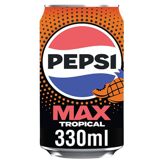 Pepsi Max Tropical 330ml cans