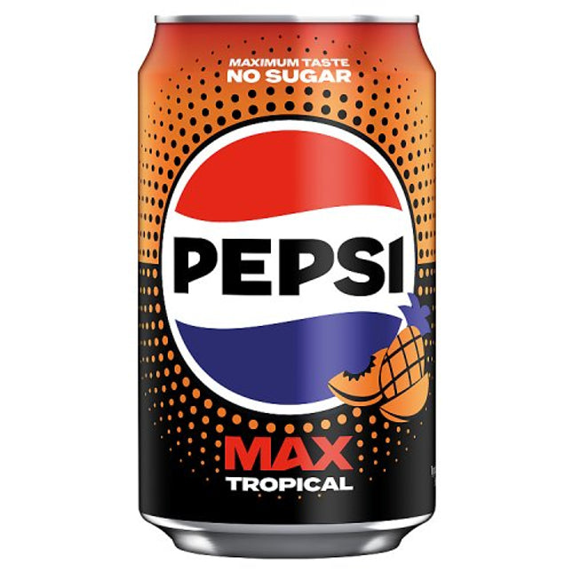Pepsi Max Tropical 330ml cans