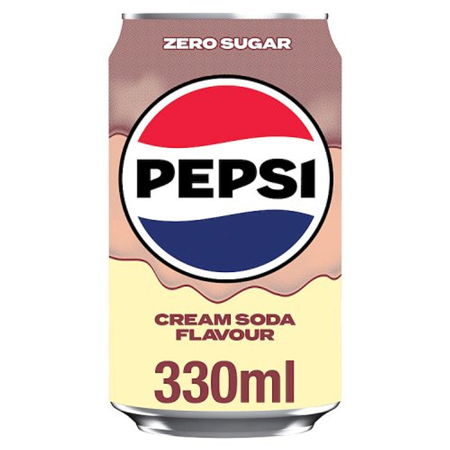 Pepsi Cream Soda Zero Sugar 330ml can alternate view 2