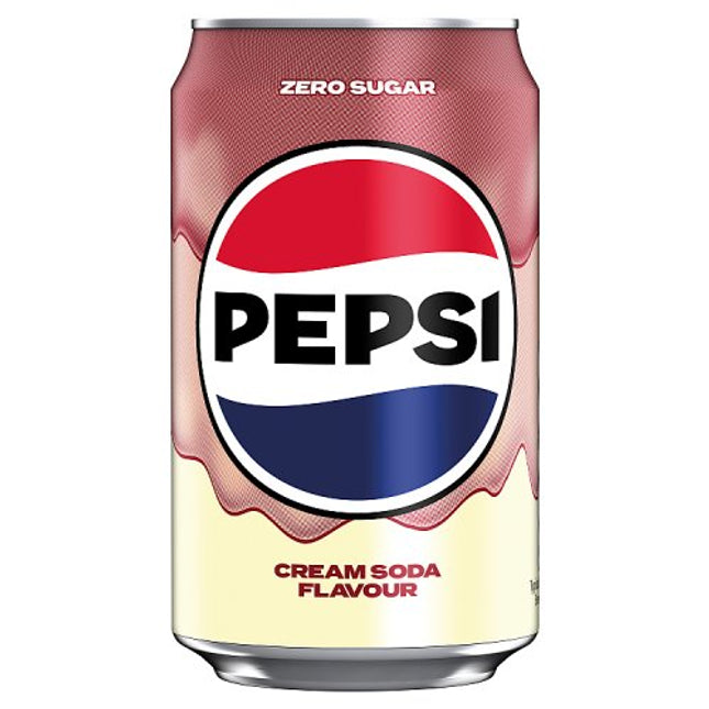 Pepsi Cream Soda Zero Sugar 330ml can