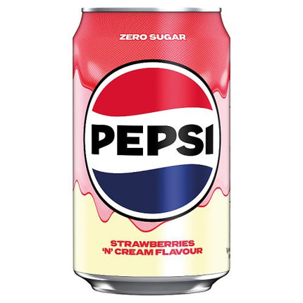 Pepsi Strawberry & Cream Sugar Free 330ml