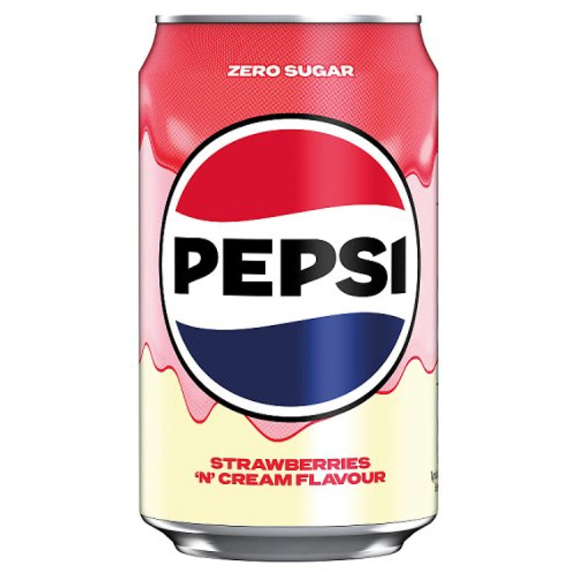Pepsi Strawberry & Cream Sugar Free 330ml