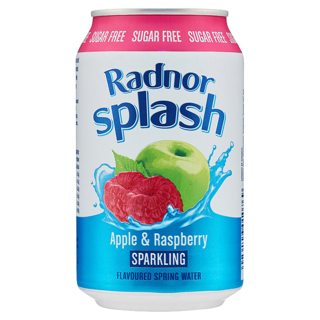 Radnor Splash Sparkling Can Apple & Rasp 330ml