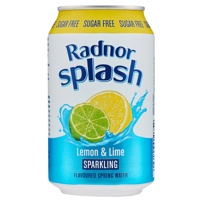 Radnor Splash Sparkling Can Lemon & Lime 330ml