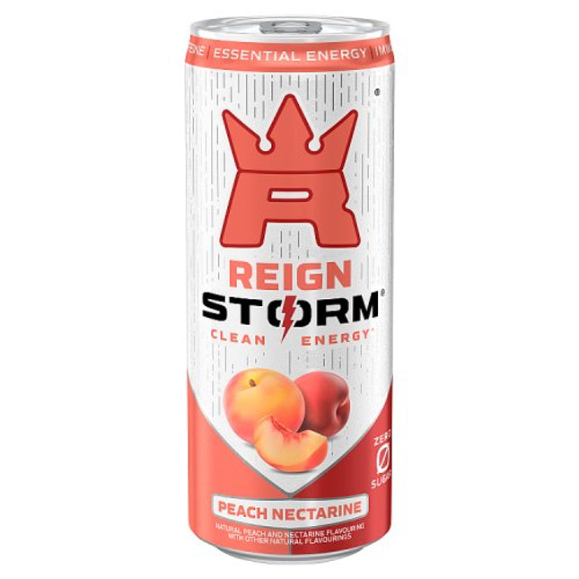 Reign Storm Clean Energy Peach Nectarine 355ml