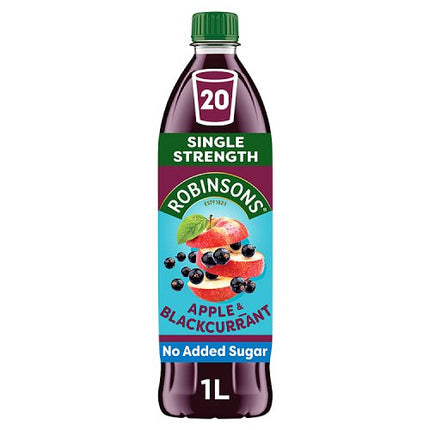 Robinsons No Added Sugar Apple & Blackcurrant Squash 1L