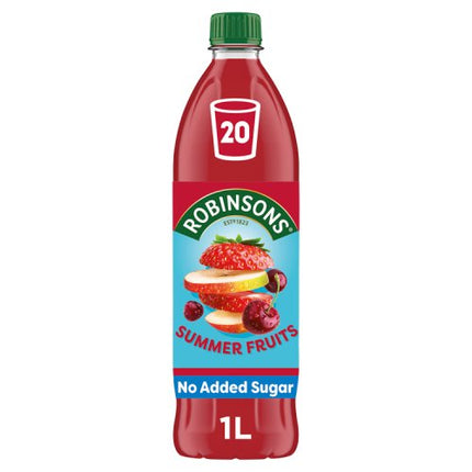 Robinsons No Added Sugar Summer Fruits Squash 1L