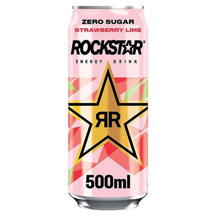 Rockstar Zero Strawberry & Lime 500ml