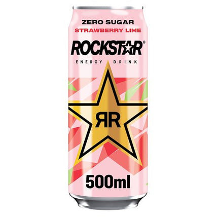 Rockstar Zero Strawberry & Lime 500ml